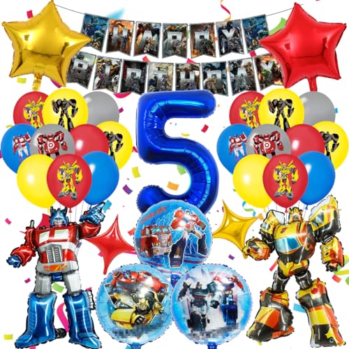 Luftballon 5. Geburtstag Junge, Geburtstagsdeko 5 Jahre Party Supplies Ballons, 3D Folienballon Kindergeburtstag Deko, Luftballons Girlanden Banner Set für Kinder Geburtstag Party Dekoration Luftballon 5. Geburtstag Junge, Geburtstagsdeko 5 Jahre Party Supplies Ballons, 3D Folienballon Kindergeburtstag Deko, Luftballons Girlanden Banner Set für Kinder Geburtstag Party Dekoration von Tydeus