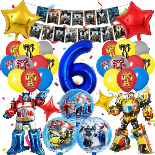 Luftballon 6. Geburtstag Junge, Geburtstagsdeko 6 Jahre Party Supplies Ballons, 3D Folienballon Kindergeburtstag Deko, Luftballons Girlanden Banner Set für Kinder Geburtstag Party Dekoration Luftballon 6. Geburtstag Junge, Geburtstagsdeko 6 Jahre Party Supplies Ballons, 3D Folienballon Kindergeburtstag Deko, Luftballons Girlanden Banner Set für Kinder Geburtstag Party Dekoration von Tydeus