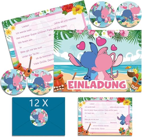 Tydeus 12 x Einladungskarten Kindergeburtstag für Junge Mädchen,Themenparty-Dekoration,Partyzubehör,geeignet für Geburtstage,Partys Tydeus 12 x Einladungskarten Kindergeburtstag für Junge Mädchen,Themenparty-Dekoration,Partyzubehör,geeignet für Geburtstage,Partys von Tydeus