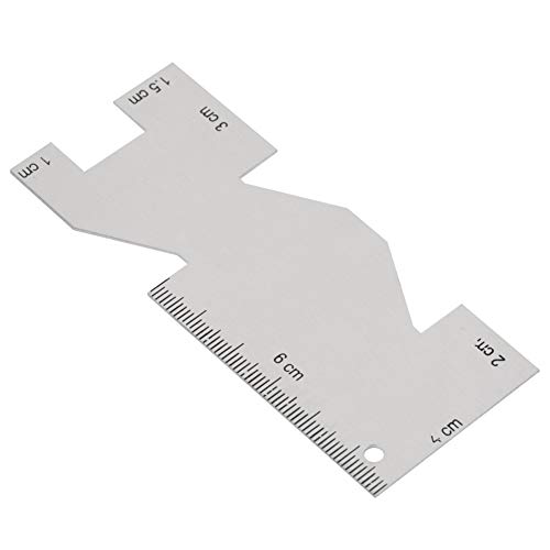 1 Stück Nählineal Metall Nählineal Metall Messlehre Quilten Nählineal Nähwerkzeug Zubehör für Nähhandwerk von Tyenaza