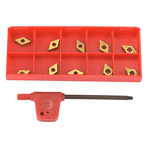 10 Stück Hartmetall-Wendeplatten, CNC-Einsätze Hartmetall-Einsatzklinge DCMT070204 US735 DCMT21.51 CNC-beschichtete Hartmetall-Einsatz Klinge Drehmaschine Drehwerkzeug für Stahlhalbschneiden 10 Stück Hartmetall-Wendeplatten, CNC-Einsätze Hartmetall-Einsatzklinge DCMT070204 US735 DCMT21.51 CNC-beschichtete Hartmetall-Einsatz Klinge Drehmaschine Drehwerkzeug für Stahlhalbschneiden von Tyenaza