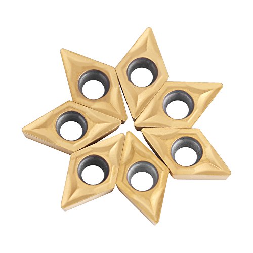 10 Stück Metalloberfläche CNC-Hartmetallspitzen Einsätze Klingenschneider Drehmaschine Drehwerkzeug mit Box für die Stahl-, Edelstahl-Veredelung 10 Stück Metalloberfläche CNC-Hartmetallspitzen Einsätze Klingenschneider Drehmaschine Drehwerkzeug mit Box für die Stahl-, Edelstahl-Veredelung von Tyenaza