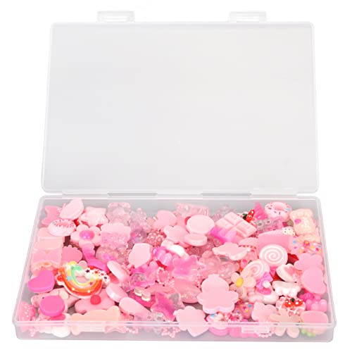 120 Stück Slime Charms Sortiert, Niedliche Bonbons Süße Früchte Donut Charms Ornamente DIY Bastelbedarf, Mini Süß Bunt Macaron Für Fotografie-Requisiten, Home Party Dekor von Tyenaza