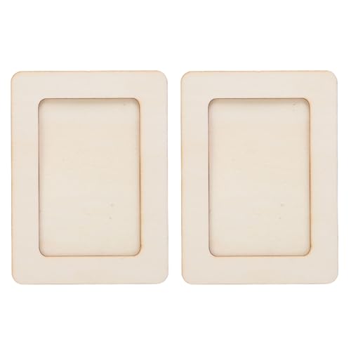 2-teiliger Bilderrahmen aus Holz, ohne Lackierung, Schutzplatte aus Kunststoff, zur Wand- oder Tischaufstellung, 19,1 x 14,1 cm 2-teiliger Bilderrahmen aus Holz, ohne Lackierung, Schutzplatte aus Kunststoff, zur Wand- oder Tischaufstellung, 19,1 x 14,1 cm von Tyenaza