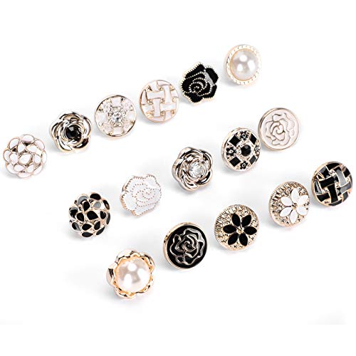 30 Stück Knöpfe Ohne Nähen, Brosche Knöpfe Jeans Knöpfe Pins Abnehmbar Instant Knöpfe Niedliche Emaille Anstecknadeln für Hemd Jean Mantel Kleid Kleidung Pullover DIY Dekoration 30 Stück Knöpfe Ohne Nähen, Brosche Knöpfe Jeans Knöpfe Pins Abnehmbar Instant Knöpfe Niedliche Emaille Anstecknadeln für Hemd Jean Mantel Kleid Kleidung Pullover DIY Dekoration von Tyenaza