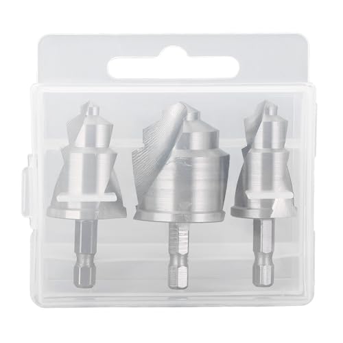 3PCS Lifting Drill Bits with 1/4 Inch Hex Shank Stepped Reamer Bit for PVC PPR Water Pipe Repair 15-19mm 18-24mm 24-31mm 3PCS Lifting Drill Bits with 1/4 Inch Hex Shank Stepped Reamer Bit for PVC PPR Water Pipe Repair 15-19mm 18-24mm 24-31mm von Tyenaza