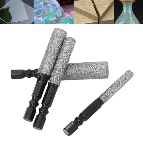 4 Pcs Diamond Drill Bit Set Versatile Hex Shank Hole Saw 6 8 10 12mm for Porcelain Ceramic Glass 4 Pcs Diamond Drill Bit Set Versatile Hex Shank Hole Saw 6 8 10 12mm for Porcelain Ceramic Glass von Tyenaza