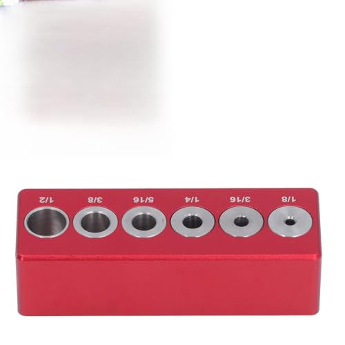 Doweling -Jig, Dübel Jig X Loch Bohrlokator für Holzbearbeitung 1/8in 3/16in 1/4in 5/16in 3/8in 1/2in Aluminiumlegierung Runder Dübelbohranleitung Block Doweling -Jig, Dübel Jig X Loch Bohrlokator für Holzbearbeitung 1/8in 3/16in 1/4in 5/16in 3/8in 1/2in Aluminiumlegierung Runder Dübelbohranleitung Block von Tyenaza