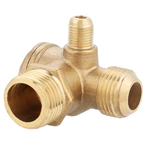 Tyenaza Messing-Rückschlagventil, 20x19x10mm, 3-Wege, Außengewinde, Luftkompressor, Pneumatisch Tyenaza Messing-Rückschlagventil, 20x19x10mm, 3-Wege, Außengewinde, Luftkompressor, Pneumatisch von Tyenaza