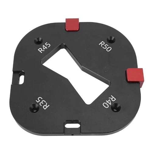 Round Corner Template with Locating Block R35 R40 R45 R50 Radius Routing Tool for Woodworking Carving Chamfering Trimming von Tyenaza