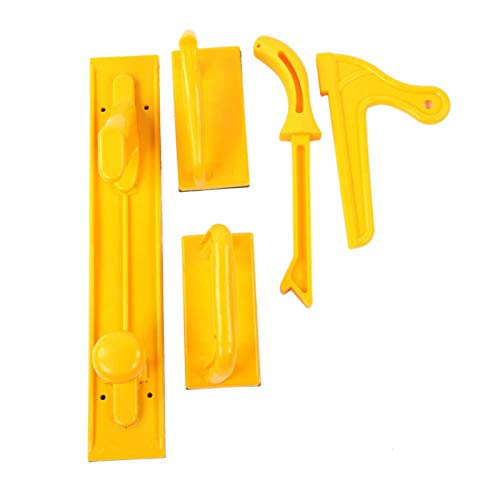 Sicherheits-Schiebestab, Druckblock-Stick mit Gelb, Sicherheits-Schiebeblock-Stick für Tischwerkzeuge 5St von Tyenaza