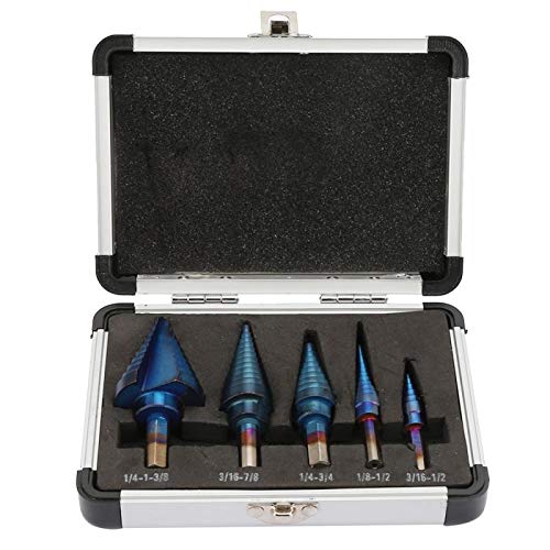 Stufenbohrer, HSS Englisch System Dreiecksschaft Stufenbohrer Lochschneider Konusbohrer Set, 5 Stück P Stufenbohrer, HSS Englisch System Dreiecksschaft Stufenbohrer Lochschneider Konusbohrer Set, 5 Stück P von Tyenaza