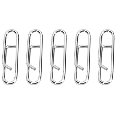 Tyenaza 100pcs Sicherheitsstift, Edelstahl Ovaler Stift leistungsstarke Schnellverbindungs ​​-Clip -Fischerei -Tackle -Verriegelungszubehör (L for Size 41-47) von Tyenaza