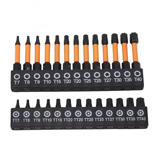 Tyenaza 26-teiliges Schraubendreher-Bit, Torx-Schraubendreher-Bit-Set, Star S2 Legierter Stahl 1/4-Zoll-Sechskantschaft-Schraubendreher-Bit Für Wartung Tyenaza 26-teiliges Schraubendreher-Bit, Torx-Schraubendreher-Bit-Set, Star S2 Legierter Stahl 1/4-Zoll-Sechskantschaft-Schraubendreher-Bit Für Wartung von Tyenaza