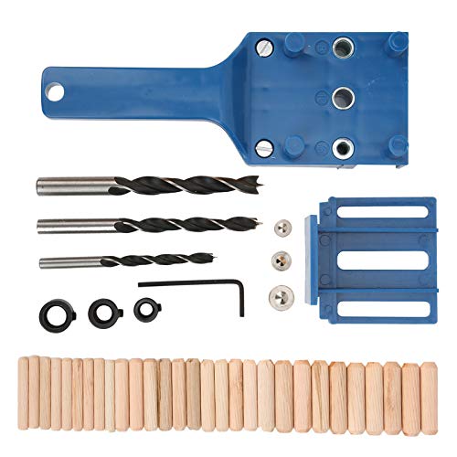 Tyenaza 41pcs/Set Carpentry Holzbohrführer Werkzeug DIY Straight Bohrloch Locator Holzbearbeitung Versorgung (Blue) von Tyenaza