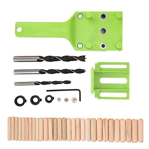 Tyenaza 41pcs/Set Carpentry Holzbohrführer Werkzeug DIY Straight Bohrloch Locator Holzbearbeitung Versorgung (Green) von Tyenaza