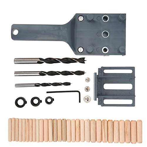 Tyenaza 41pcs/Set Carpentry Holzbohrführer Werkzeug DIY Straight Bohrloch Locator Holzbearbeitung Versorgung (Grey) von Tyenaza