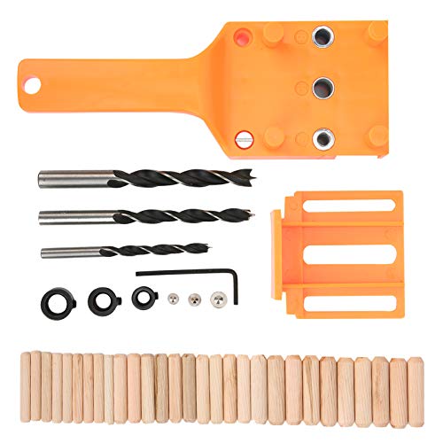Tyenaza 41pcs/Set Carpentry Holzbohrführer Werkzeug DIY Straight Bohrloch Locator Holzbearbeitung Versorgung (Orange) von Tyenaza