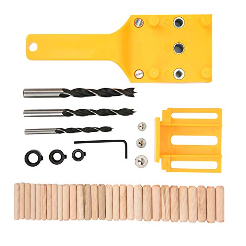Tyenaza 41pcs/Set Carpentry Holzbohrführer Werkzeug DIY Straight Bohrloch Locator Holzbearbeitung Versorgung (Yellow) von Tyenaza
