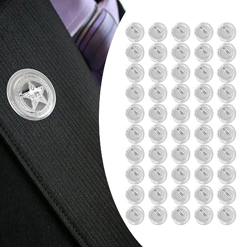 Tyenaza 50pcs 3,8 cm Acrylabzeichen, klare Bildfoto -Button -Pins, für Handwerksbedarf, DIY -Abzeichen Pins, Schulprojekte von Tyenaza