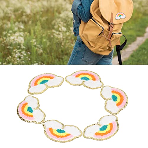 Tyenaza 6 PCs Regenbogenflecken, helle Farbe Regenbogenwolkenmuster Baumwolle DIY Stickeisen auf Kleidungsflecken, für Anfänger oder erfahrene Menschen Tyenaza 6 PCs Regenbogenflecken, helle Farbe Regenbogenwolkenmuster Baumwolle DIY Stickeisen auf Kleidungsflecken, für Anfänger oder erfahrene Menschen von Tyenaza