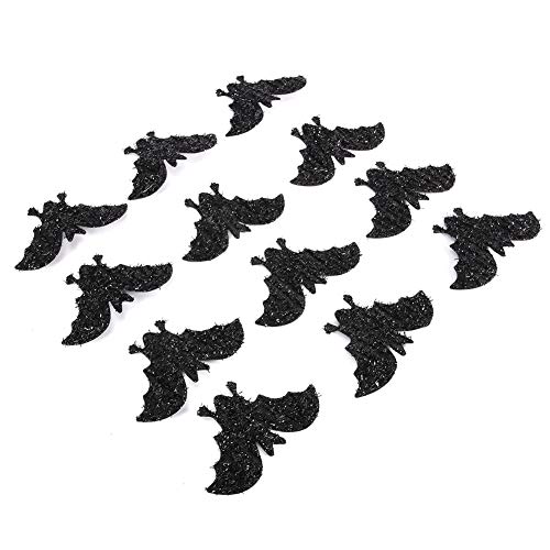 Tyenaza Aufnäher in Fledermausform, 30 Stück, 10 cm, Vlies, Fledermaus, Dekoration, Halloween-Ornament, Zubehör, Schwarze Fledermaus, Zum Nähen von Verkleidungen, Kostümen, Festivals, Partys Tyenaza Aufnäher in Fledermausform, 30 Stück, 10 cm, Vlies, Fledermaus, Dekoration, Halloween-Ornament, Zubehör, Schwarze Fledermaus, Zum Nähen von Verkleidungen, Kostümen, Festivals, Partys von Tyenaza