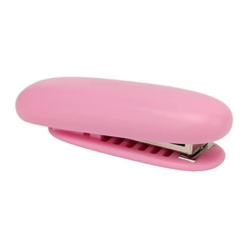 Tyenaza Mini-Heftgerät, Hebelstruktur, arbeitssparend, faltbar, tragbar, für Büro, Schule und Zuhause, 8,6 cm x 2,9 cm x 2 cm (Pink) von Tyenaza