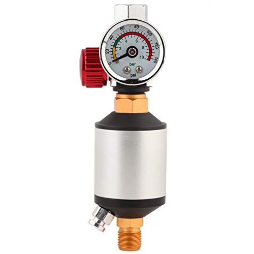 Tyenaza Öl-/Wasserabscheider, Luftdruckregler, Filtrationsregelgerät aus Aluminiumlegierung, BSPP 1/4 Zoll Tyenaza Öl-/Wasserabscheider, Luftdruckregler, Filtrationsregelgerät aus Aluminiumlegierung, BSPP 1/4 Zoll von Tyenaza