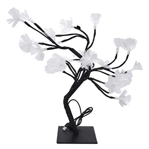 USB-angetriebenes Simulations-Blumen licht, 24LED Glasfaser-Baum Lampe, Blossom Desk Top Bonsai Baum Lichter, für Heim Party Haushalts Dekoration von Tyenaza