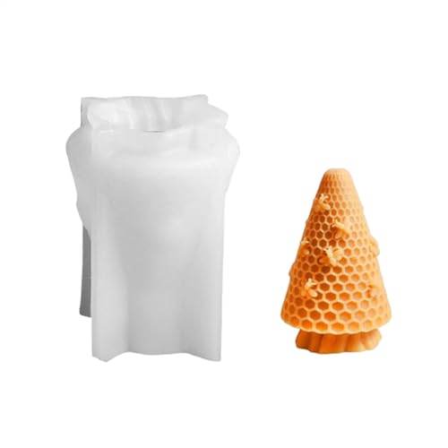 Tyinerc Honigkamm-Harzform, Bienenzylinderform, 3D-Kerzenzylinder-Seifenform, Heimdekoration aus Kunstharz für Süßigkeiten und Schokolade von Tyinerc