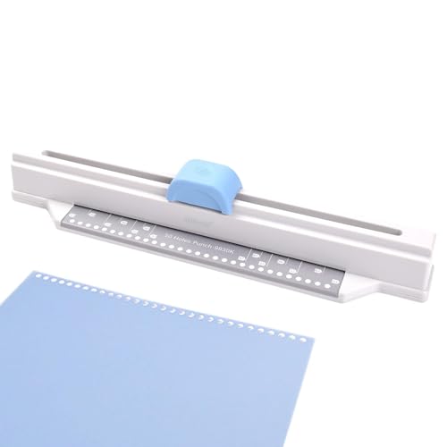 Tyinerc Papierstanzer, Loseblatt-Locher, A4-Papierlocher, 30 Löcher, handgeschoben Locher, Loseblatt-Locher für Papiere, Grußkarten, Notizbücher u von Tyinerc