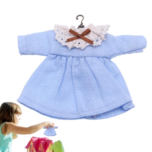 Tyinerc Puppen-Kleidung | Cartoon-Puppen-Kleidung – Miniatur-Kostüme für Plüschtiere, elegante Outfits, Miniatur-Wohnaccessoires von Tyinerc