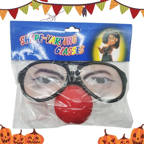 Tyinerc Scherzverkleidungsbrille Lustige Kostümbrille Lustige Kostümbrille Maskulines und weibliches Kostümbrillenspielzeug, leichtes Spielzeug für Halloween, Familientreffen, Cosplay-Partys, Fisch von Tyinerc