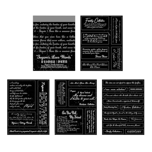 Tyinerc Scrapbook-Aufkleber,Scrapbooking-Aufkleber, Journaling Love Words Sticker Scrapbook, Aesthetic Journaling Supplies Menschen-Aufkleber für Journaling, Scrapbooking-Aufkleber von Tyinerc