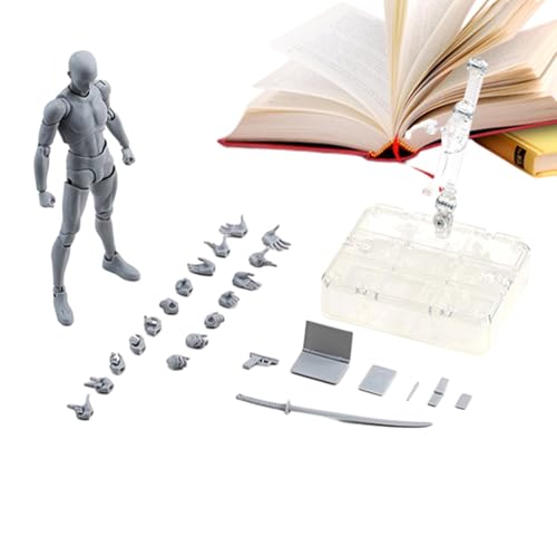 Tyinerc Zeichenmodell für Action-Figuren, Skizzen-Set, Skizzen-Set, Künstlerdekoration, mit Basisständer von Tyinerc