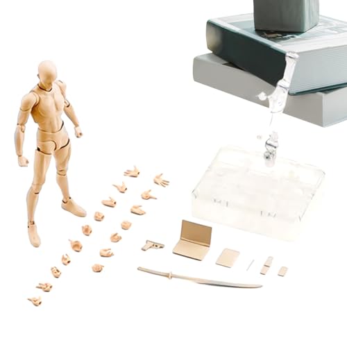 Tyinerc Zeichenmodell für Action-Figuren, Skizzen-Set, Skizzen-Set, Künstlerdekoration, mit Basisständer von Tyinerc
