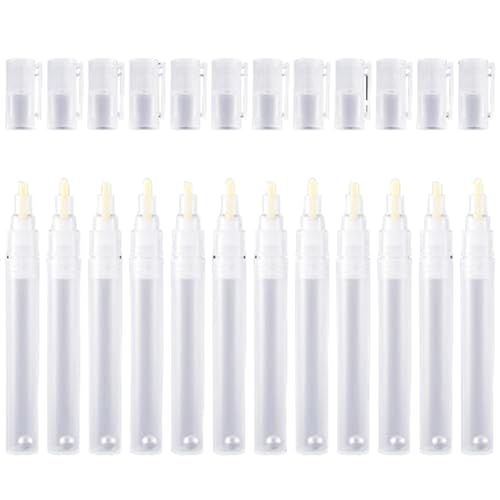 Tynmoel 24er-Pack 6 mm 3 mm Leere, Befüllbare -Farbausbesserungsstift-Marker, Runde Farbmarkierungsstifte mit Geneigtem Kopf, Acrylfarbstifte Tynmoel 24er-Pack 6 mm 3 mm Leere, Befüllbare -Farbausbesserungsstift-Marker, Runde Farbmarkierungsstifte mit Geneigtem Kopf, Acrylfarbstifte von Tynmoel