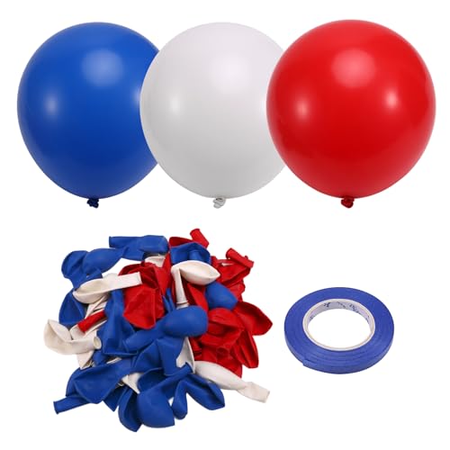 Tynmoel Rote, Weiße und Blaue Luftballons, 67 Stück 12 Große Rot-Weiße und Königsblaue Luftballons für Den 4. Juli, Patriotische Luftballons Tynmoel Rote, Weiße und Blaue Luftballons, 67 Stück 12 Große Rot-Weiße und Königsblaue Luftballons für Den 4. Juli, Patriotische Luftballons von Tynmoel