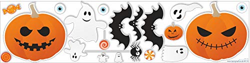 Halloween Wandaufkleber Fensteraufkleber Set – blasenfreies aufkleben & rückstandsfrei entfernbar - 19 Motive Deko Aufkleber Halloween Wandaufkleber Fensteraufkleber Set – blasenfreies aufkleben & rückstandsfrei entfernbar - 19 Motive Deko Aufkleber von Typographus