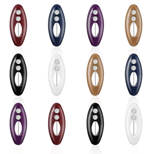 Tyqour 12 Stück Hijab Pins und Sicherheitsnadeln Klein für Kopftuch, Schals, Bluse, Tuch, Brosche, Kleidung - Stecknadeln von Tyqour