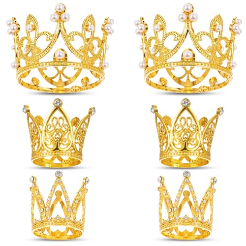Tyqour 6 Stück Krone Kuchen Topper Mini Prinzessin Krone Cake Topper Gold Kronen Tortenaufsatz Mini Krone-Deko Klein Gold Kuchendekoration für Mädchen Braut Hochzeit Geburtstag Party und Baby Dusche Tyqour 6 Stück Krone Kuchen Topper Mini Prinzessin Krone Cake Topper Gold Kronen Tortenaufsatz Mini Krone-Deko Klein Gold Kuchendekoration für Mädchen Braut Hochzeit Geburtstag Party und Baby Dusche von Tyqour
