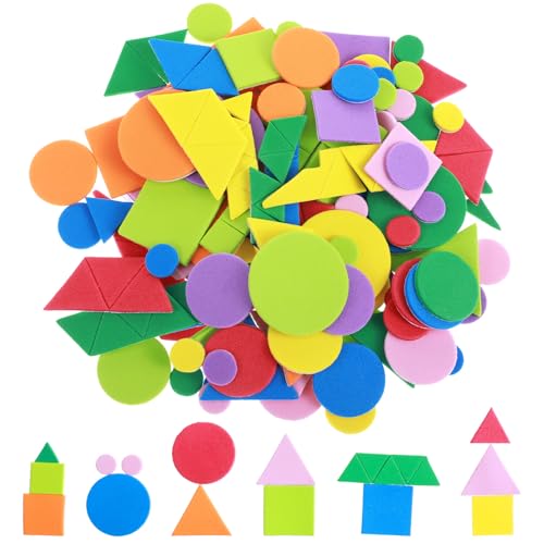 Tyqour 750 Stück Moosgummi Sticker Kinder, Bunt Moosgummi Selbstklebend Geometrische Aufkleber Schaumstoff Sticker Set zum Basteln für Kinder Schaumstoff Aufkleber für Kunsthandwerk Sammelalben DIY von Tyqour