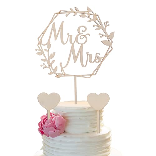 Tyqour Mr und Mrs Cake Topper Tortendeko Holz Hochzeit Hochzeitstorte Topper Hochzeitstorte Deko Tortenstecker Mr und Mrs Wedding Cake Toppers für Hochzeit Verlobung Antrag Tyqour Mr und Mrs Cake Topper Tortendeko Holz Hochzeit Hochzeitstorte Topper Hochzeitstorte Deko Tortenstecker Mr und Mrs Wedding Cake Toppers für Hochzeit Verlobung Antrag von Tyqour
