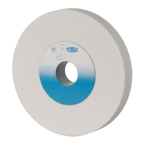 Tyrolit 111799 Schleifbockscheibe Edelkorund Form 1 gerade, Korn 60, 250 mm x 32 mm x 51 mm von Tyrolit