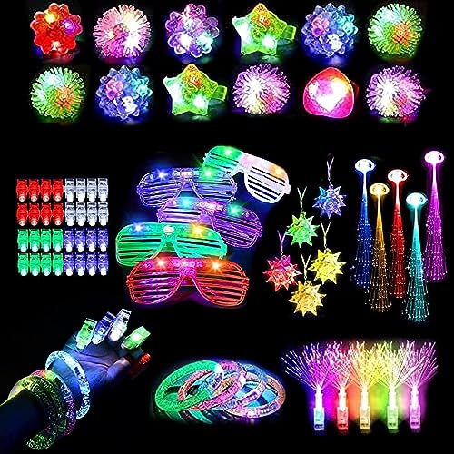 Tytlyworth Glow Neon Partyzubehör,Im Dunkeln leuchtendes Neonring-Bumpy-Spielzeug | 80 Stück im Dunkeln leuchtende Halloween-Leckereien ohne Süßigkeiten für Goodie-Bag-Füller von Tytlyworth