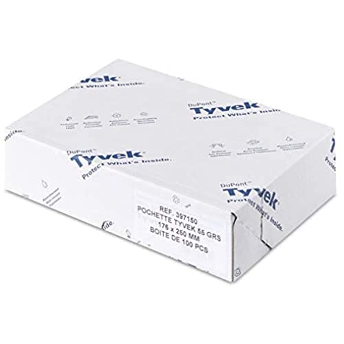 Tyvek Versandtasche B5 (324x229x202mm) haftklebend weiß 55g 100 Stück von Tyvek