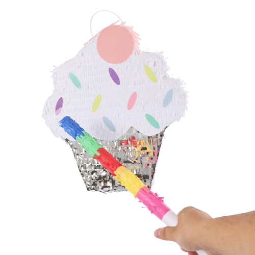 Eiscreme Pinata, Eiswaffel Cupcake Donut Kuche Pinata mit Schlagstock und Aufhängering, für Geschenkidee, Kinder Party Dekoration, Pinataspiel, Geburtstag Eiscreme Pinata, Eiswaffel Cupcake Donut Kuche Pinata mit Schlagstock und Aufhängering, für Geschenkidee, Kinder Party Dekoration, Pinataspiel, Geburtstag von Tyvotrend