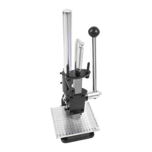 Lederlocher Werkzeug Lederstanzer, Handstanzmaschine Lederpresse Hand-Lochmatritzenmaschine, für Lederhandwerker zum Stanzen, Prägen und Stempeln, Maschinendruck 160 kg von Tyvotrend