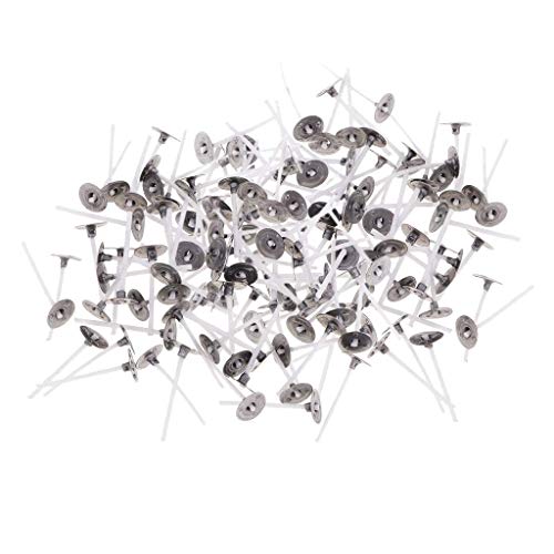 U/D 200 Stück vorgewachste Baumwoll-Kerzendochte Kern vorgekennzeichnet für DIY dekorative Duft-Teelichter (4 cm) von U/D