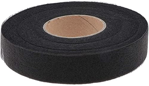 U/D 70 Yard Bügel-Naht, schwarz, doppelseitiges Textil-Klebeband, Saumband, Bügelband, Bügelband, Gewebeband (1 cm) von U/D